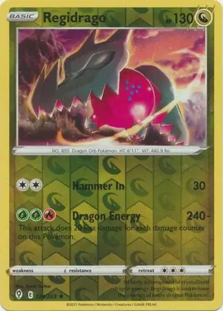 Evolving Skies Regidrago #124/203 reverse holo