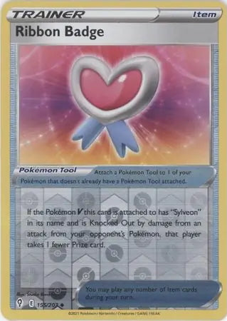 Evolving Skies Ribbon Badge #155/203 reverse holo
