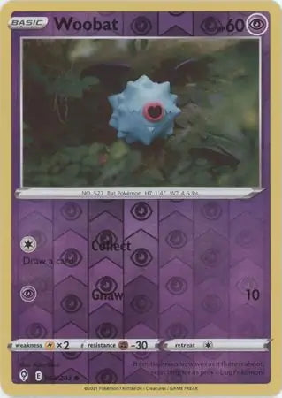 Evolving Skies Woobat #68/203 reverse holo