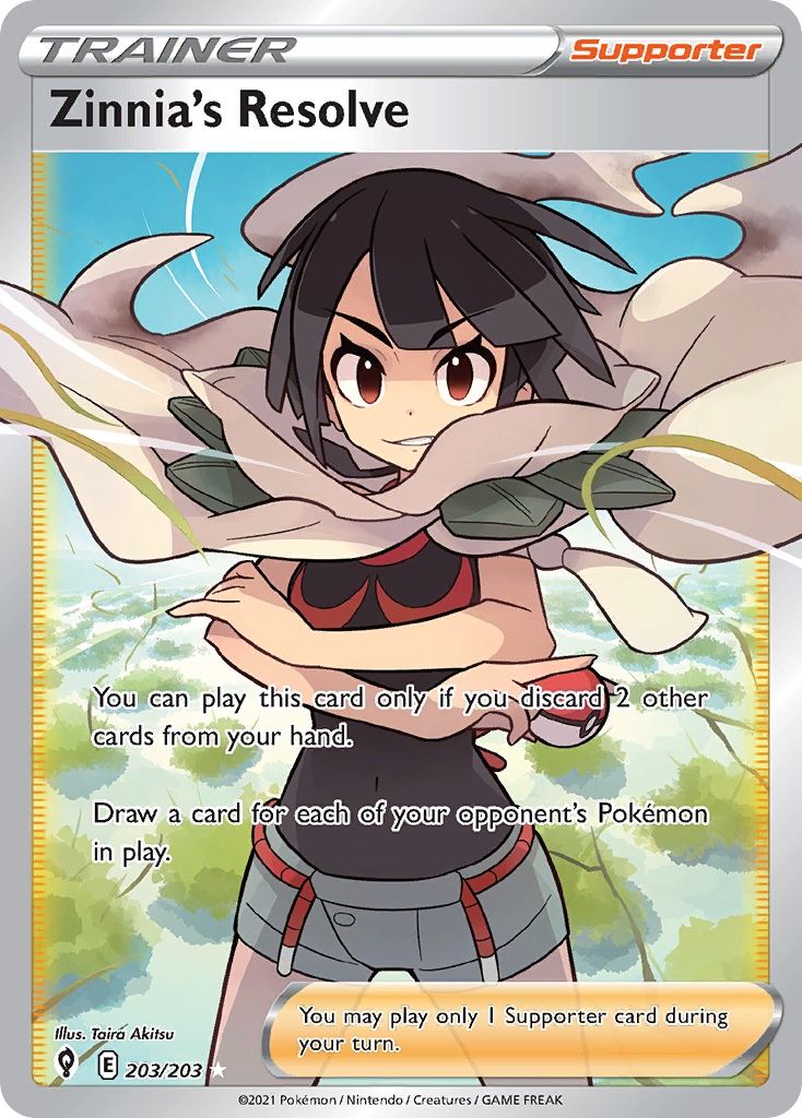 Evolving Skies Zinnia’s Resolve #203/203