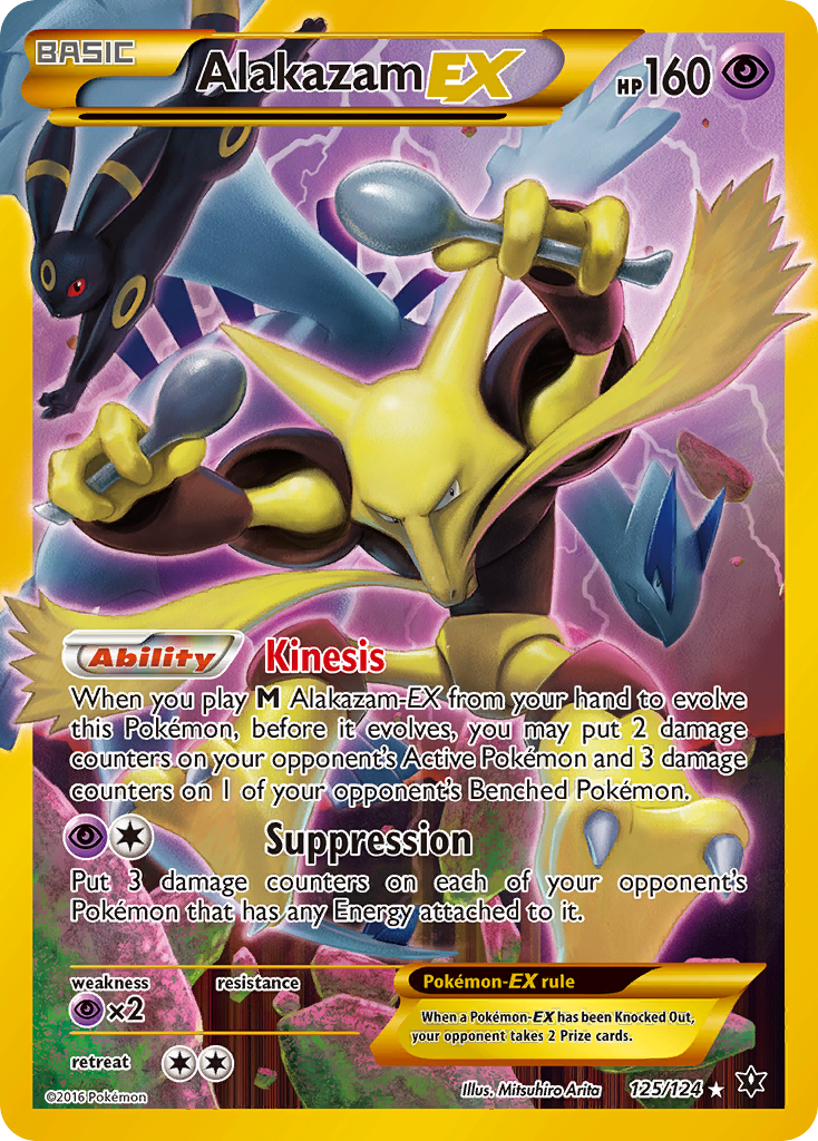 Fates Collide Alakazam EX #125/124