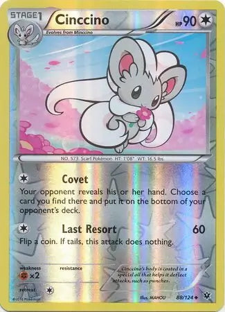 Fates Collide Cinccino #88/124 reverse holo