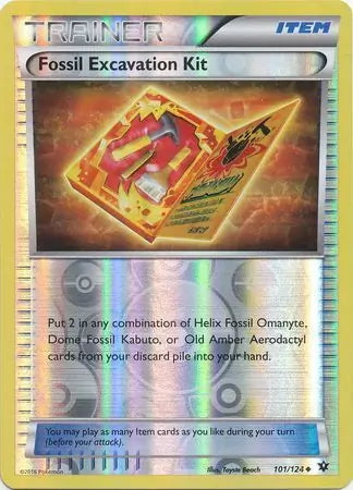 Fates Collide Fossil Excavation Kit #101/124 reverse holo