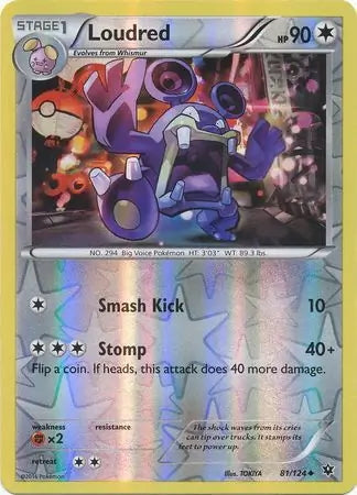 Fates Collide Loudred #81/124 reverse holo