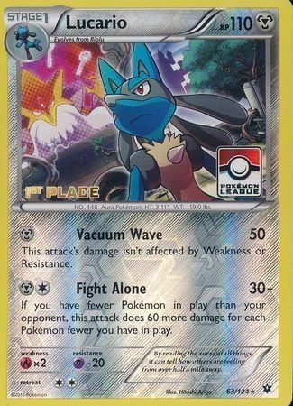Fates Collide Lucario #63 First Place League Promo