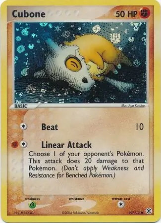FireRed & LeafGreen Cubone #60/112 reverse holo