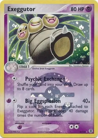 FireRed & LeafGreen Exeggutor #5/112 reverse holo