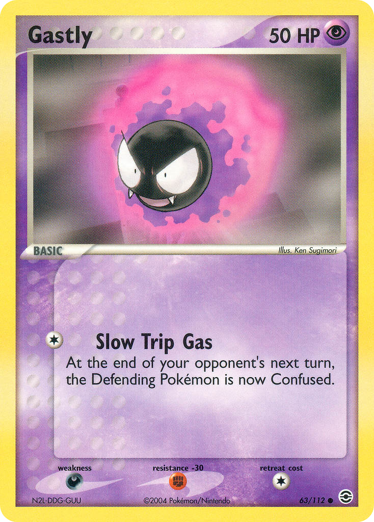 FireRed & LeafGreen Gastly #63/112