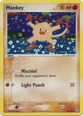 FireRed & LeafGreen Mankey #38/112 reverse holo