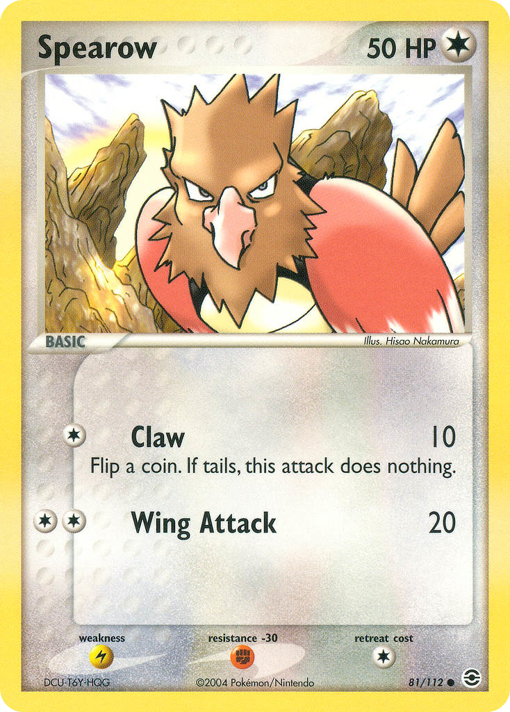 FireRed & LeafGreen Spearow #81/112