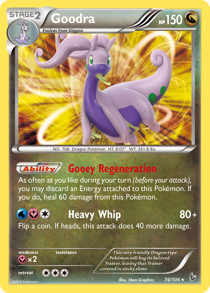 Flashfire Holo Goodra #74/106