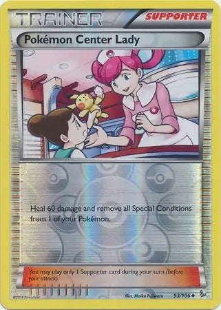 Flashfire Pokémon Center Lady #93/106 reverse holo