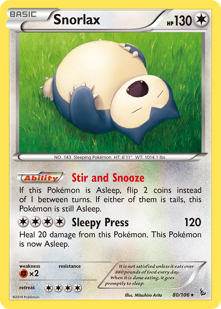 Flashfire Snorlax #80/106