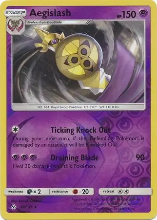 Forbidden Light Aegislash #49/131 reverse holo