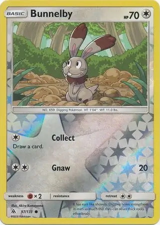 Forbidden Light Bunnelby #97/131 reverse holo
