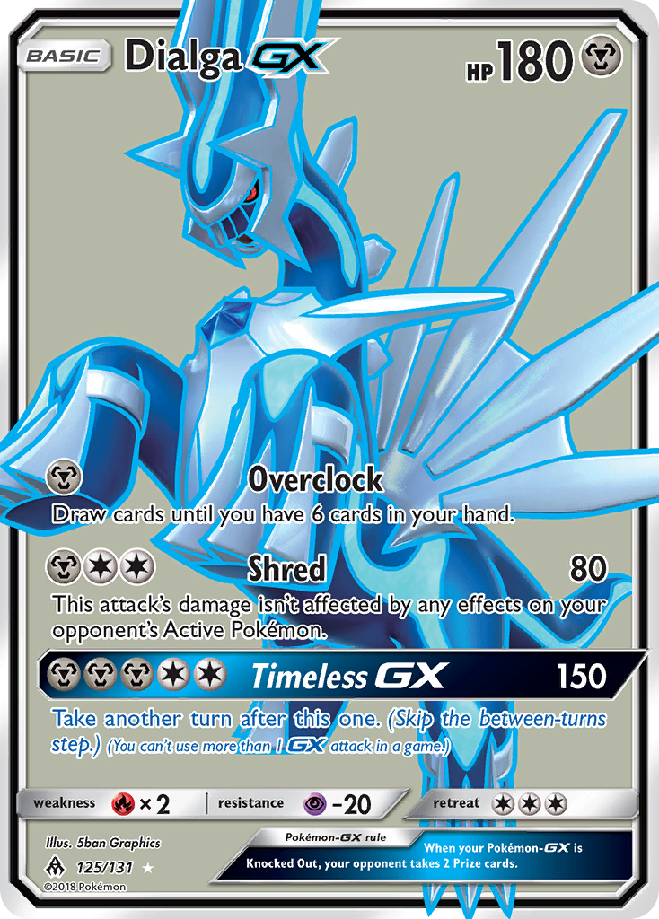 Forbidden Light Dialga GX #125/131