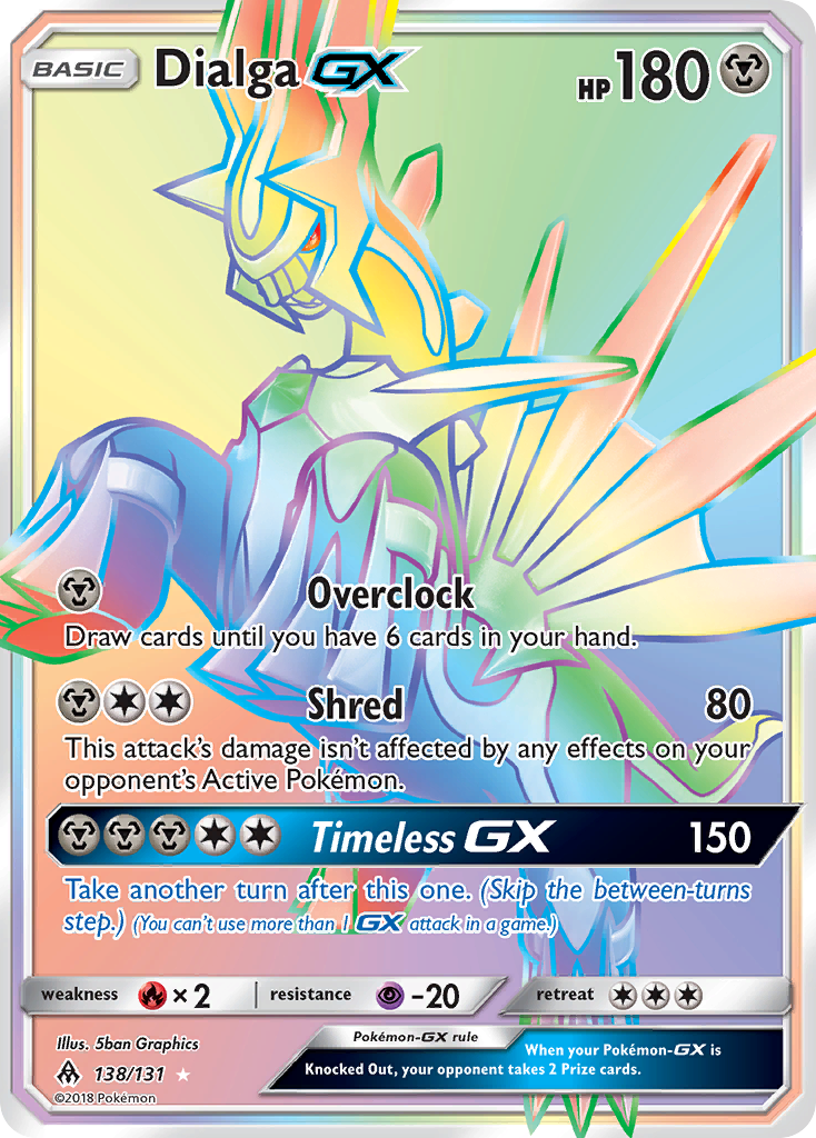 Forbidden Light Dialga GX #138/131