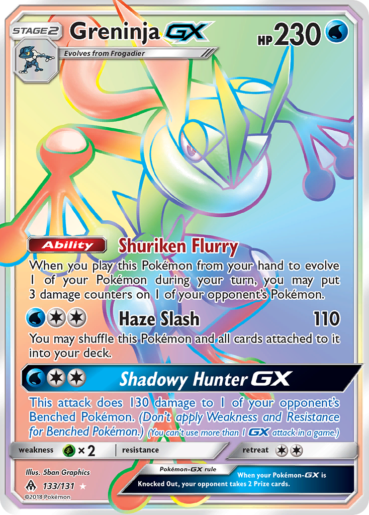 Forbidden Light Greninja GX #133/131