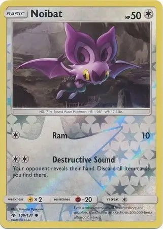Forbidden Light Noibat #100/131 reverse holo