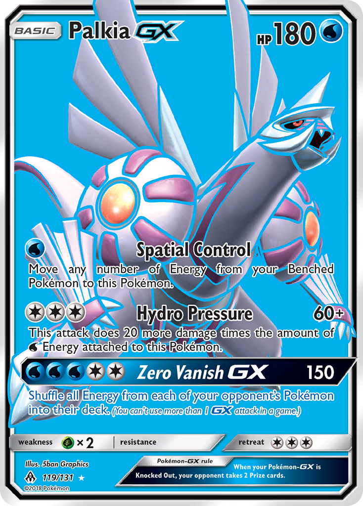 Forbidden Light Palkia GX #119/131