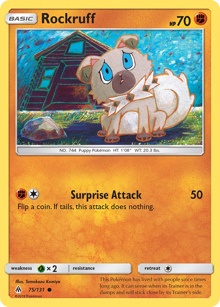 Forbidden Light Rockruff #75/131