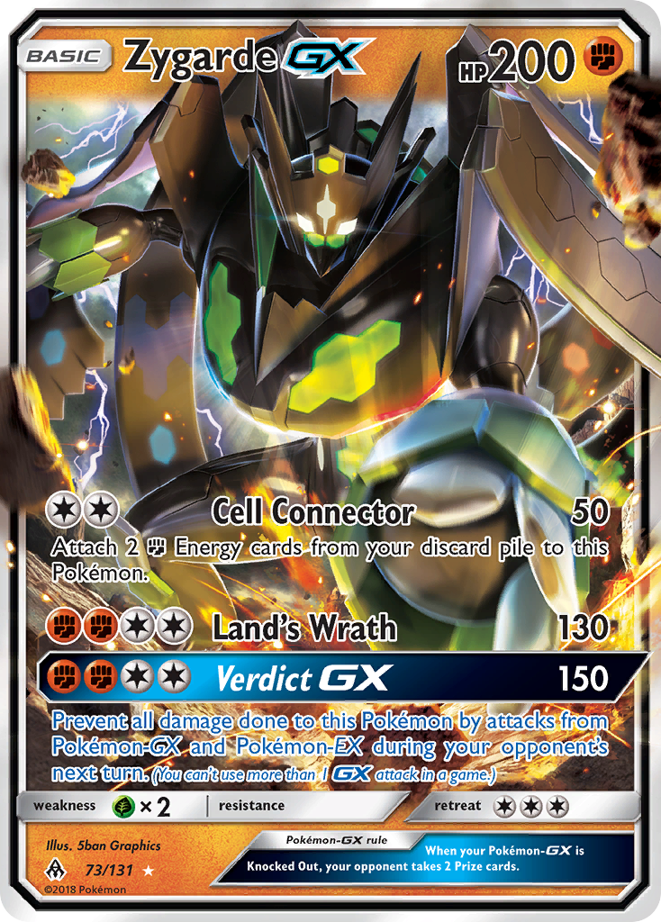Forbidden Light Zygarde GX #73/131