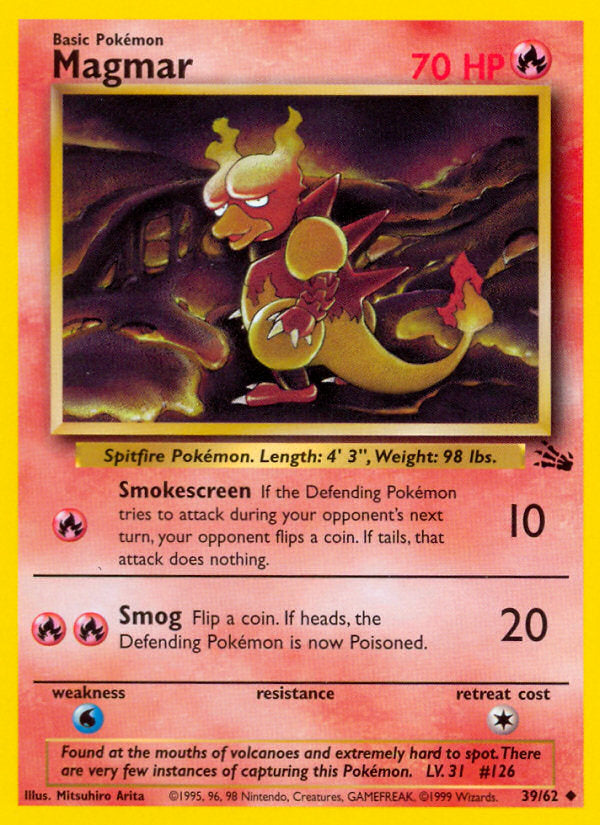 Fossil set Magmar #39/62 unlimited
