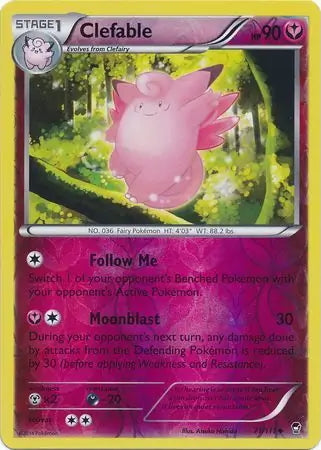 Furious Fists Clefable #71/111 reverse holo