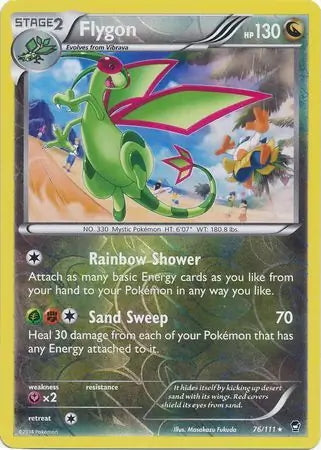 Furious Fists Flygon #76/111 reverse holo