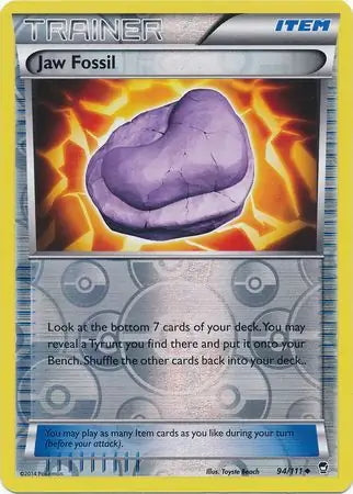 Furious Fists Jaw Fossil #94/111 reverse holo