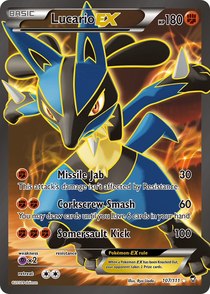 Furious Fists Lucario EX #107/111