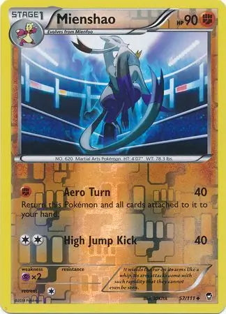 Furious Fists Mienshao #57/111 reverse holo