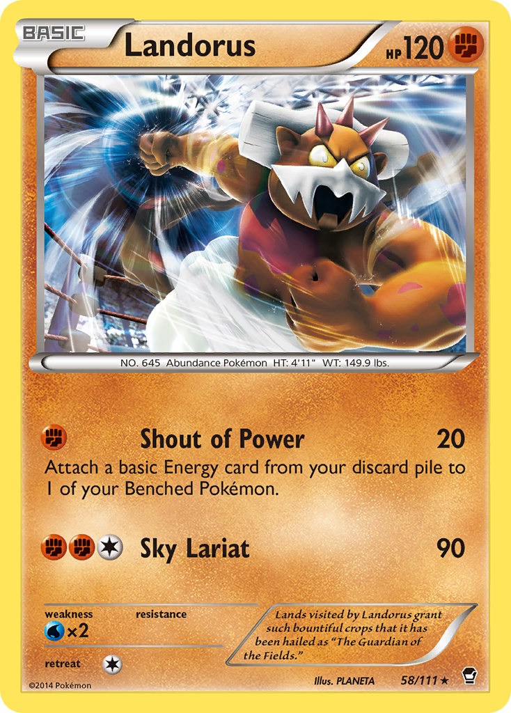 Furious Fists Non - Holo Landorus #58/111