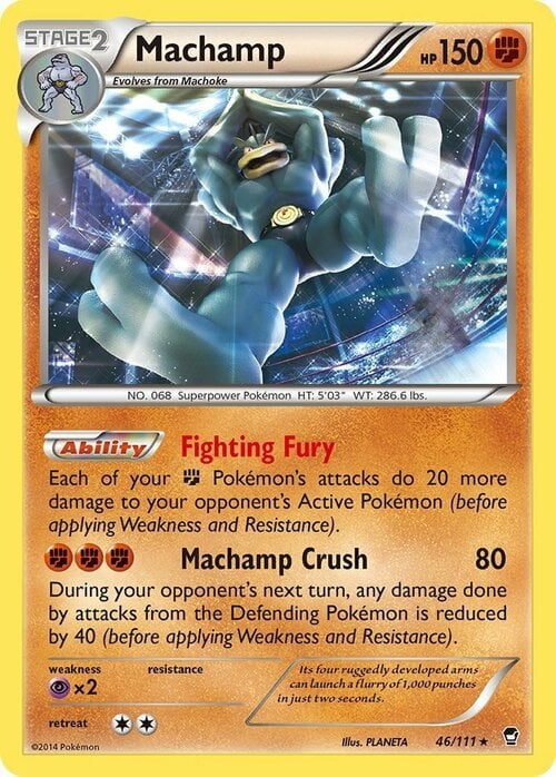 Furious Fists Non - Holo Machamp #46/111