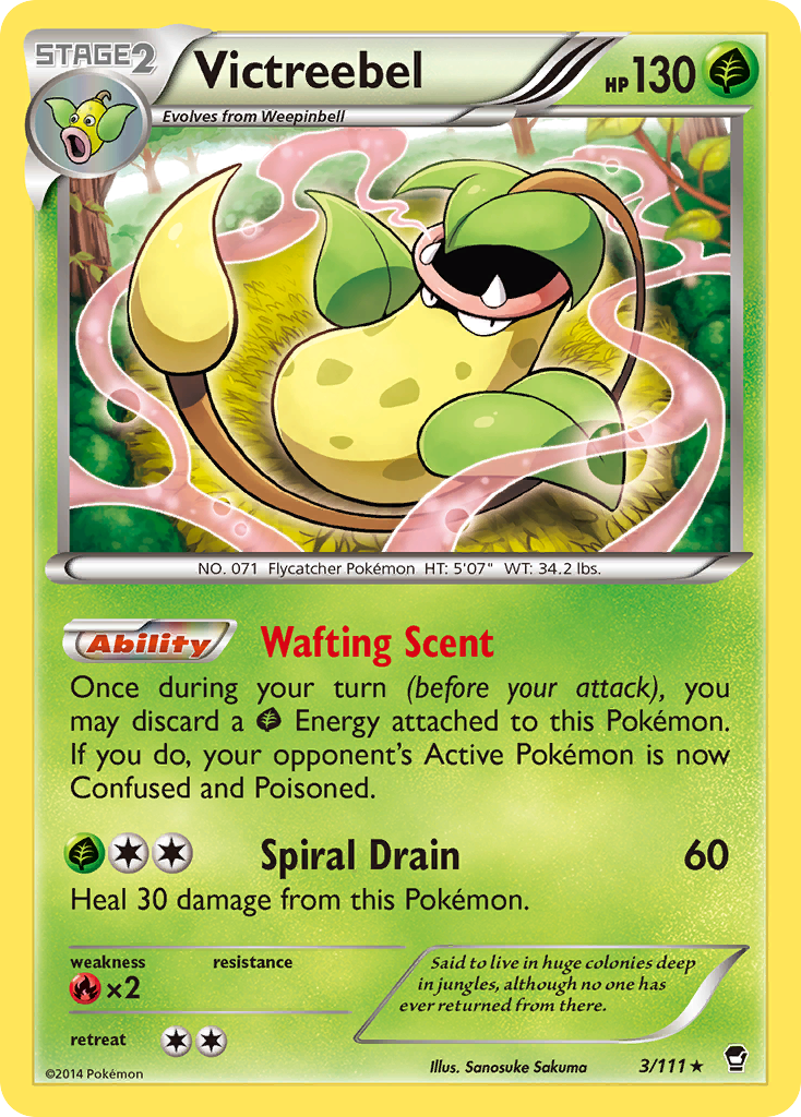 Furious Fists Non - Holo Victreebel #3/111