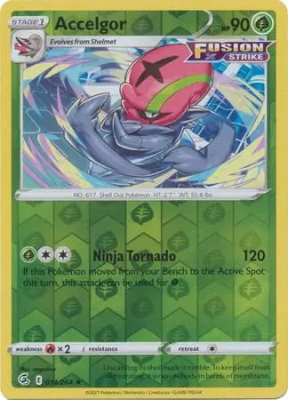 Fusion Strike Accelgor #14/264 reverse holo