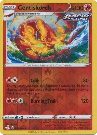 Fusion Strike Centiskorch #48/264 reverse holo