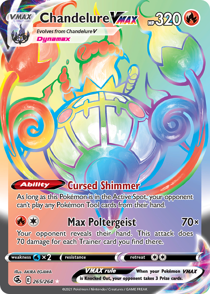Fusion Strike Chandelure VMAX #265/264