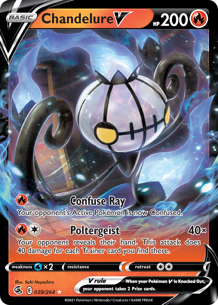 Fusion Strike Chandelure V #39/264