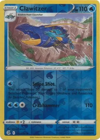 Fusion Strike Clawitzer #75/264 reverse holo