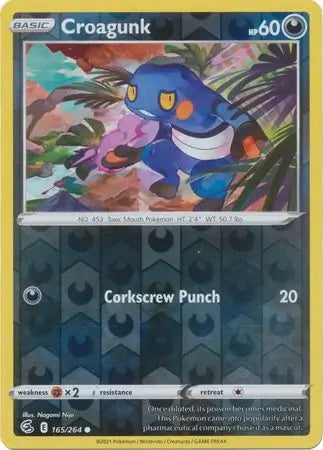 Fusion Strike Croagunk #165/264 reverse holo
