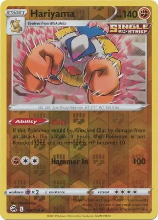 Fusion Strike Hariyama #143/264 reverse holo