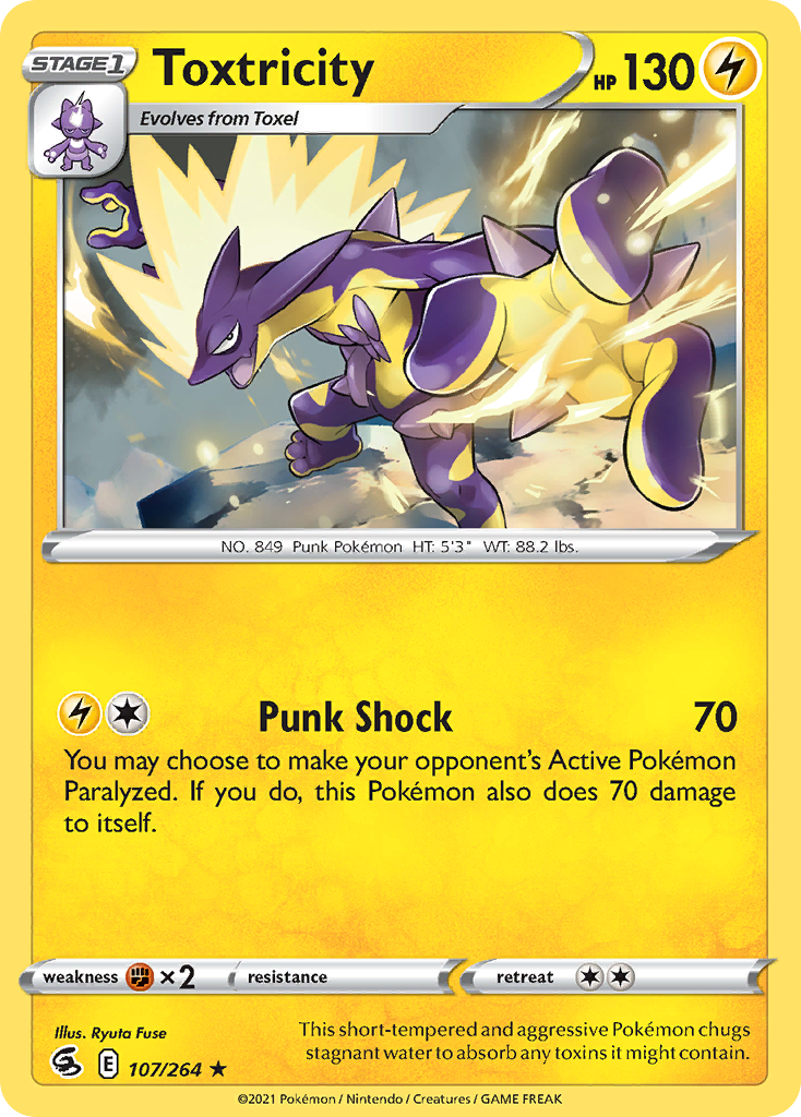 Fusion Strike Holo Toxtricity #107/264
