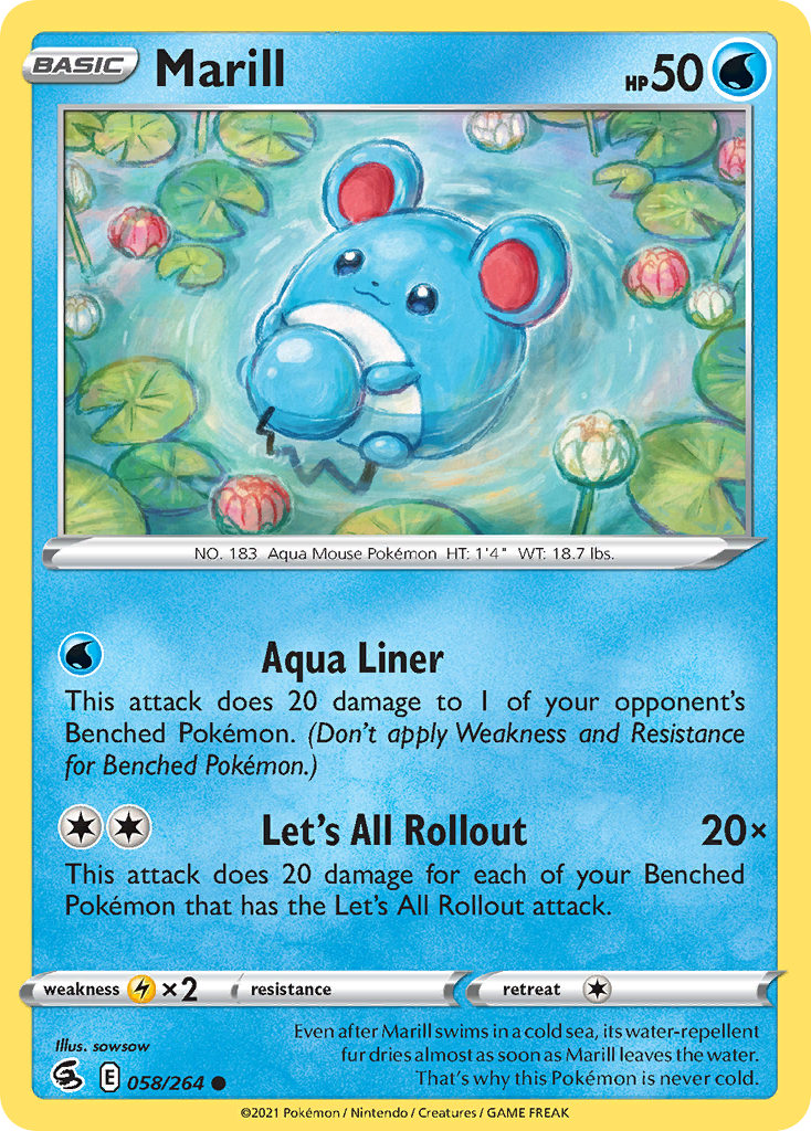 Fusion Strike Marill #58/264
