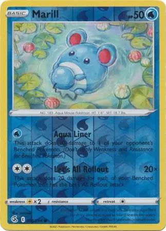Fusion Strike Marill #58/264 reverse holo
