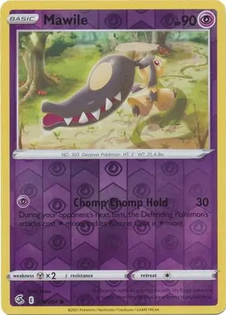 Fusion Strike Mawile #119/264 reverse holo