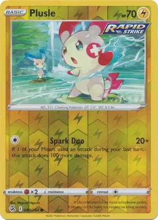 Fusion Strike Plusle #89/264 reverse holo
