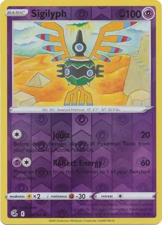 Fusion Strike Sigilyph #123/264 reverse holo