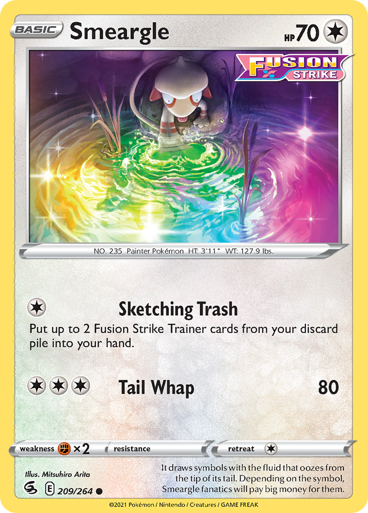 Fusion Strike Smeargle #209/264