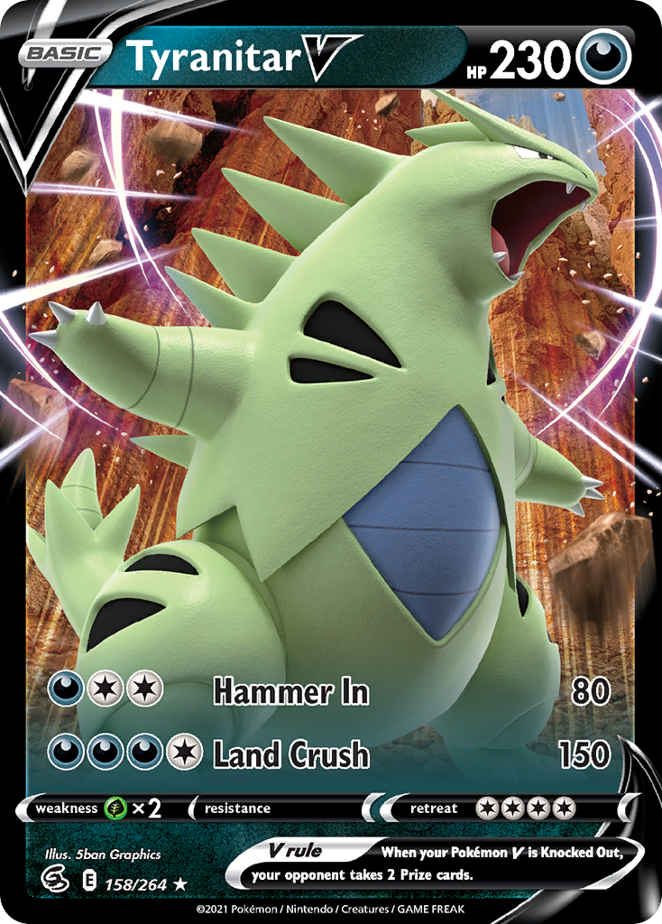 Fusion Strike Tyranitar V #158/264